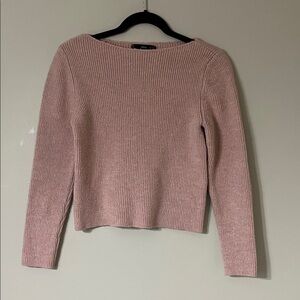 Mango Women's Pink Crew Neck Sweater
